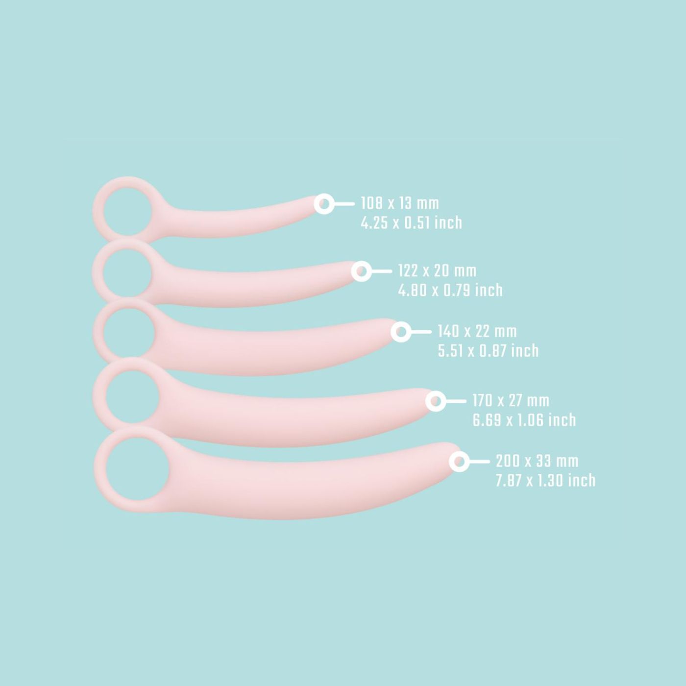 SILICONE DILATOR SET
