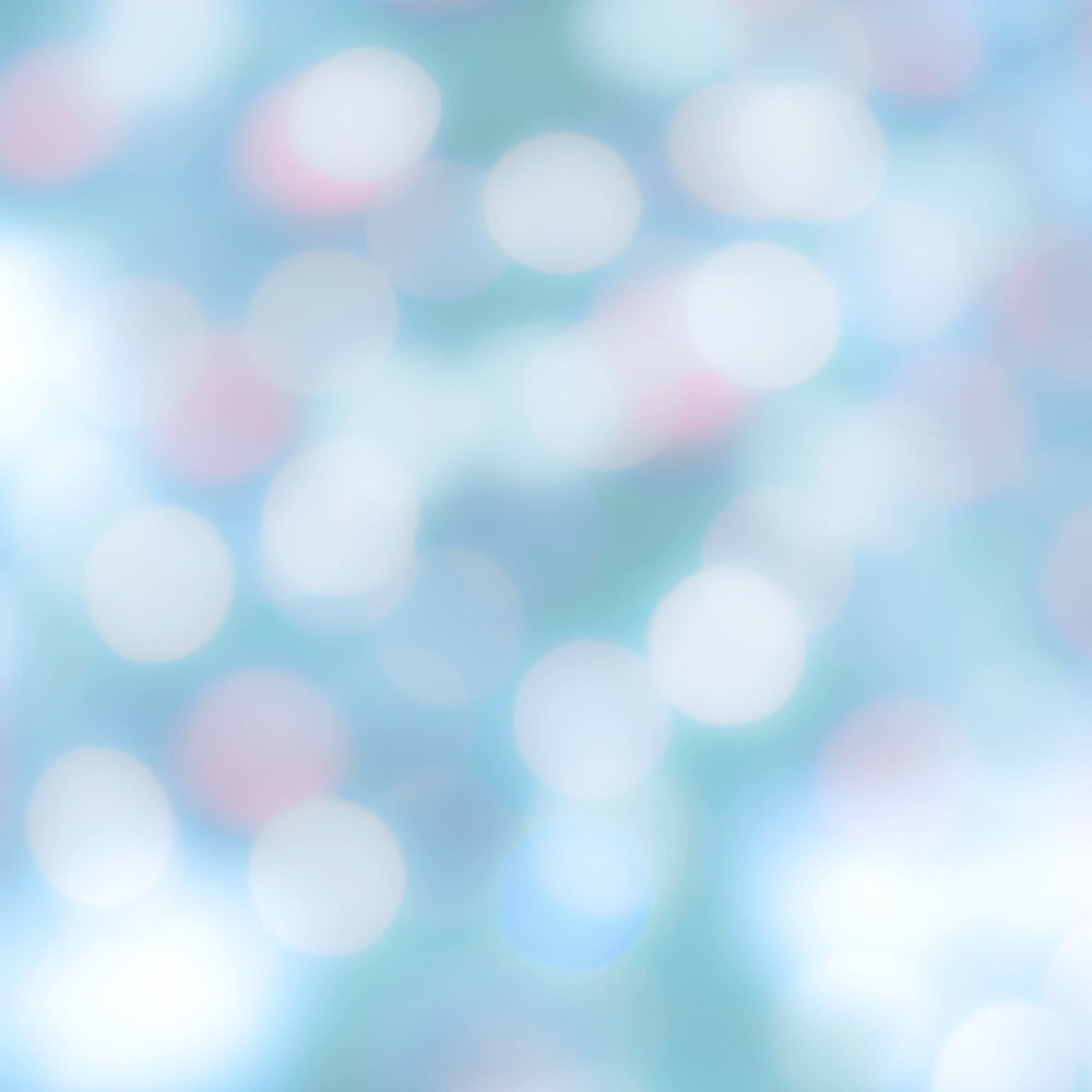 hvidt og blåt lys ude af fokus