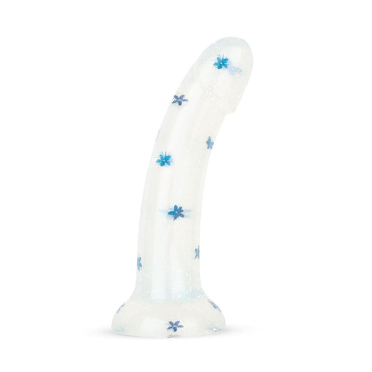 GLITTER DILDO WITH FLOWERS