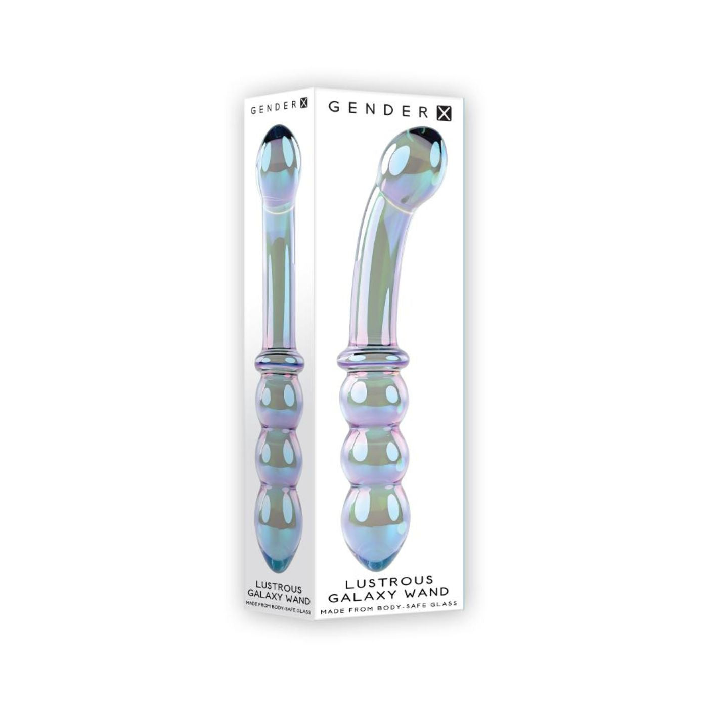 RIBBED GLASS DILDO